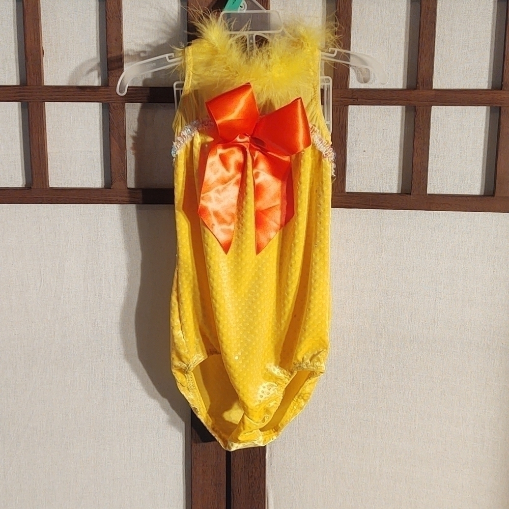 Art Store The  Competitor QUACK QUACK DUCK Leotard and Duck Beak Headpiece Sz SC